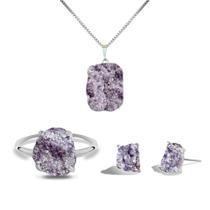 Conjunto Natura Lepidolita Roxa