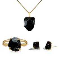 Conjunto Natura Obsidiana Negra