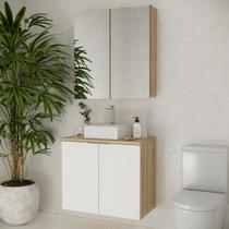 Conjunto nature 75cm estilare cnj4012 carvalho/branco Conjunto nature 75cm estilare cnj4012 carvalho/branco
