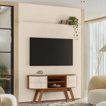 Conjunto New Silverstone Painel Com Prateleira E Rack -off-white Conjunto New Silverstone Painel Com Prateleira E Rack -off-white