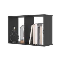 Conjunto Nichos 2 Compartimento Chicago Preto Onix Conjunto Nichos 2 Compartimento Chicago Preto Onix