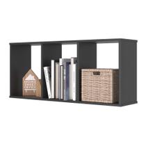 Conjunto Nichos 3 Compartimento Colorado Preto Onix Conjunto Nichos 3 Compartimento Colorado Preto Onix