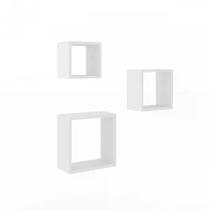 Conjunto Nichos Trio Decorativo - Branco