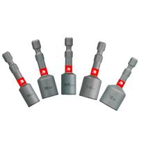 Conjunto Nut Driver Diablo, pacote com 5 unidades, alça magnética antioscilação Conjunto Nut Driver Diablo, pacote com 5 unidades, alça magnética antioscilação