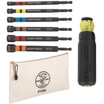 Conjunto Nut Driver Klein Tools 80182 Ratcheting Impact de 8 peças