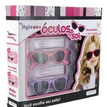 Conjunto óculos de sol my style novo - multikids br135