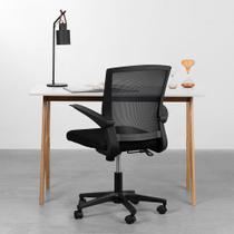 Conjunto Office - Escrivaninha Petit Branco 1,18m + Cadeira de Escritório Todd Preto