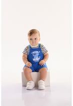 Conjunto oMar para Bebê Menino com Body e Jardineira Três e Já Conjunto oMar para Bebê Menino com Body e Jardineira Três e Já