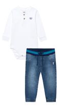 Conjunto Onda Marinha Body + Calça Jeans 1231017