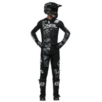 Conjunto oneal elemente attack preto/branco