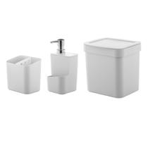 Conjunto Organização Sobre a Pia Trium 3 Peças Branco Ou