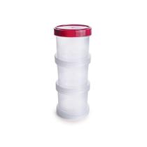 Conjunto Organizador Com 3 Potes Plásticos - Plasútil Conjunto Organizador Com 3 Potes Plásticos - Plasútil