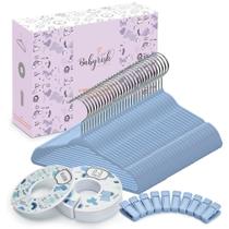 Conjunto organizador de armário de berçário Babyrish 30 Velvet Hangers Conjunto organizador de armário de berçário Babyrish 30 Velvet Hangers