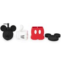 Conjunto organizador de banheiro Jay Franco Disney Mickey Mouse 4 unidades