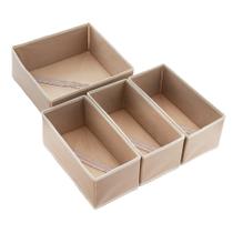 Conjunto organizador de gavetas Bructhun Clothes Bege, 4 unidades
