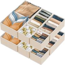 Conjunto organizador de gavetas Simple Houseware Dobrável 12 Bege