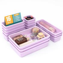 Conjunto organizador de gavetas StoreHappily 16 peças com almofadas antiderrapantes Conjunto organizador de gavetas StoreHappily 16 peças com almofadas antiderrapantes