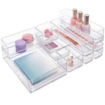 Conjunto organizador de gavetas Stori SimpleSort de 10 peças de plástico transparente