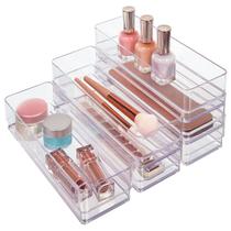 Conjunto organizador de gavetas Stori SimpleSort de 6 peças de plástico transparente