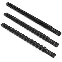 Conjunto organizador de soquetes Olsa Tools, 3 peças com suporte de soquete preto Conjunto organizador de soquetes Olsa Tools, 3 peças com suporte de soquete preto