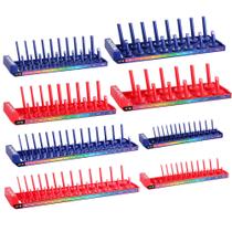 Conjunto organizador de soquetes WORKPRO 8PC, suporte de soquete 176 peças
