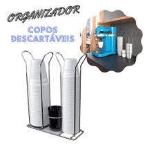 Conjunto Organizador Porta Copos Descartáveis Chá Café Água