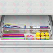 Conjunto Organizador Retangular Geladeira Cozinha Gaveta 2Un