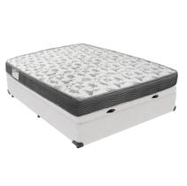 Conjunto Ortobom ISO100 D33 Casal com Box Baú Branco