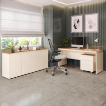 Conjunto Oslo 3 Peças Mesa Gaveteiro Buffet Conjunto Oslo 3 Peças Mesa Gaveteiro Buffet