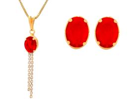 Conjunto Oval Corrente Pendurada