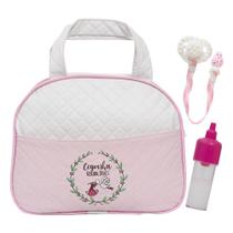 Conjunto P Bebê Reborn Chupeta e Mamadeira Bolsa Maternidade