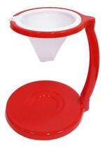 Conjunto P/ Café Prático Com Suporte E Filtro Vermelho Conjunto P/ Café Prático Com Suporte E Filtro Vermelho