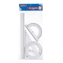 Conjunto p/desenho escolar 2grau cristal -maxcril Conjunto p/desenho escolar 2grau cristal -maxcril