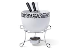 Conjunto p / Fondue Cerâmico Brinox 6 Pçs - Branco