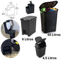 Conjunto P/ Limpeza e organização de Cozinha e Lavanderia