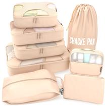 Conjunto Packing Cubes Shacke 8 para bagagem leve de viagem
