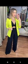 Conjunto paetê calça e croped