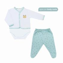 Conjunto Pagão Bebê 3 peças estampa CAT FRIENDS - Mini Bear