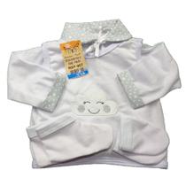 Conjunto Pagão Bebe Bordado Com 05 Peças Recém Nascido Menino Menina RN a 01 mês