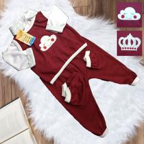 Conjunto Pagão Para Bebe Bordado Com 05 Peças RN a 01 mês e prematuro