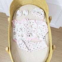 Conjunto Pagão Para Bebê Circo Rosa 5 peças Plush 100 Poliéster