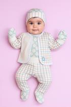 Conjunto Pagão Plush Bebê Quentinho Tecido Macio e Seguro Flores Conjunto Pagão Plush Bebê Quentinho Tecido Macio e Seguro Flores