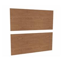 Conjunto Painel 2 Unidades 100% MDF Complemento Marrom/Cedro Conjunto Painel 2 Unidades 100% MDF Complemento Marrom/Cedro