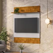 Conjunto Painel e Rack Cancun Naturalle Off White Conjunto Painel e Rack Cancun Naturalle Off White