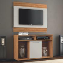 Conjunto Painel E Rack Freijo Trend/Off White - Show/Notável Conjunto Painel E Rack Freijo Trend/Off White - Show/Notável