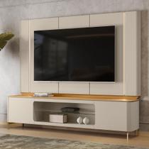 Conjunto Painel e Rack New Orleans Tauari Off White Conjunto Painel e Rack New Orleans Tauari Off White