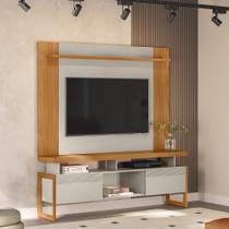 Conjunto Painel Extensível Rack Tremonti/Elora TV até 70 Polegadas Nature/Off White G77 - Gran Belo Conjunto Painel Extensível Rack Tremonti/Elora TV até 70 Polegadas Nature/Off White G77 - Gran Belo