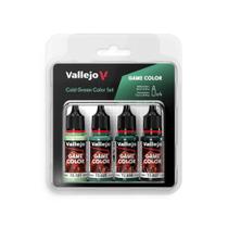 Conjunto Paint Vallejo Game Color Cold Green 4x18ml Conjunto Paint Vallejo Game Color Cold Green 4x18ml