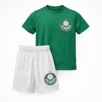 Conjunto Palmeiras Símbolo 1914 Verde - Infantil Tamanho:4Cor:Verde/Branco