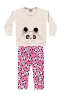 Conjunto Panda Blusão e Legging Bebê Menina Kiko e Kika- (REF: 8064)